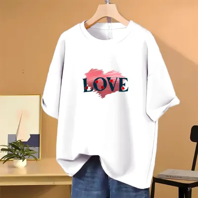 Lovely Drop shoulder T-shirt for Women