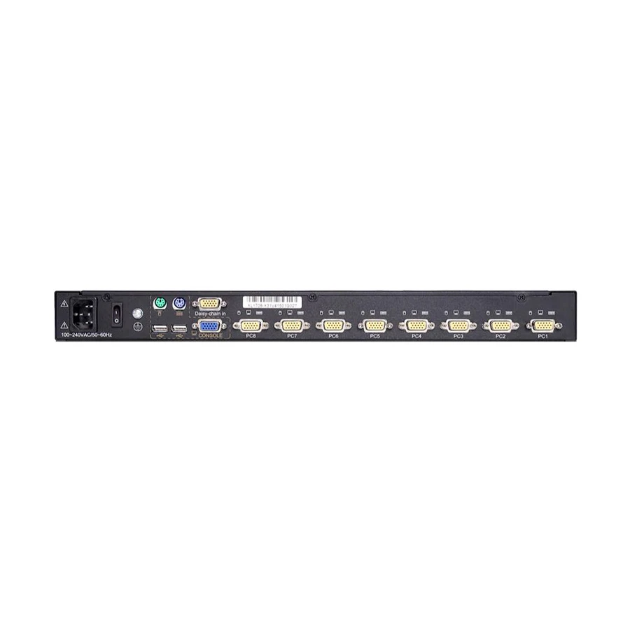 Safenet SN-KC6808S 8-Port VGA KVM Switch with 18.5 Inch LCD Panel