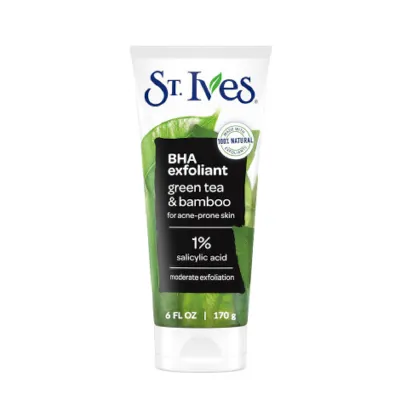 St. Ives Bha Exfoliant Green Tea & Bamboo 1% Salicylic Acid Scrub 170g (USA)