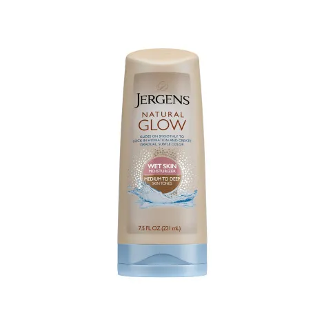 Jergens Natural Glow Wet Skin Moisturizer Medium To Deep Skin Tones 221ml (USA)