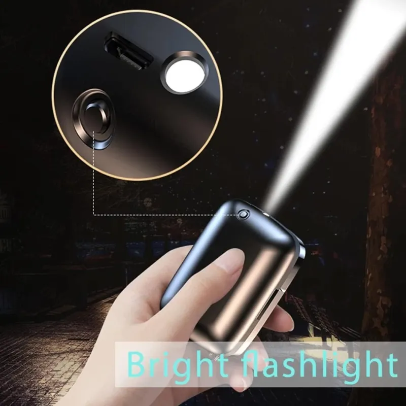M19 True Wireless Earbuds – Bluetooth 5.1 TWS with 2000mAh Power Bank Charging Case, LED Digital Display, Low Latency Gaming & Built-in Flashlight