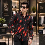 Men's Jafran Fabric Full Sleeve Print Shirt, 6 Colours