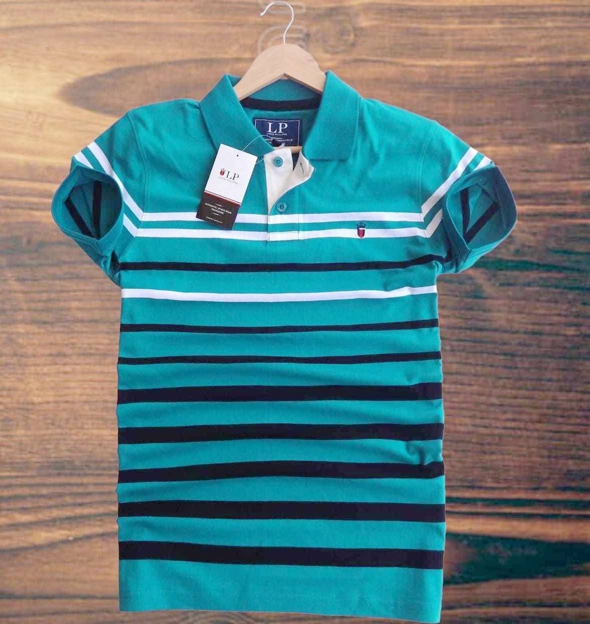 Men's Knit-Dyed Cotton Polo Shirt, 190 GSM, Sizes M to XL