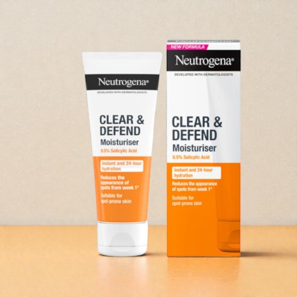 Neutrogena Clear & Defend 0.5% Salicylic Acid Moisturiser 50ml (France)