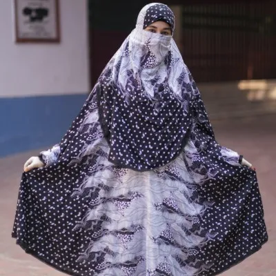 Elegant Palazzo long Khimar Set
