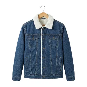 Premium Denim Sherpa Lined Jacket