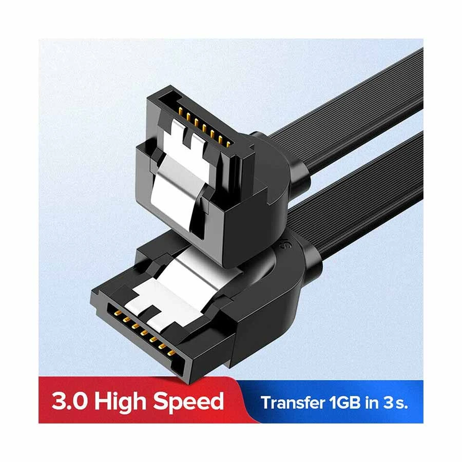 UGREEN 30797 SATA Male to Male 0.5 Meter Black Data Cable
