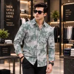 Men's Jafran Fabric Full Sleeve Print Shirt, 2 Colours