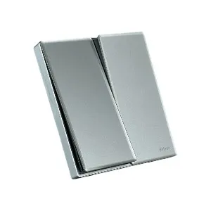 Belamy Sky Grey 2 Gang 1 Way Switch | BE-107-SW