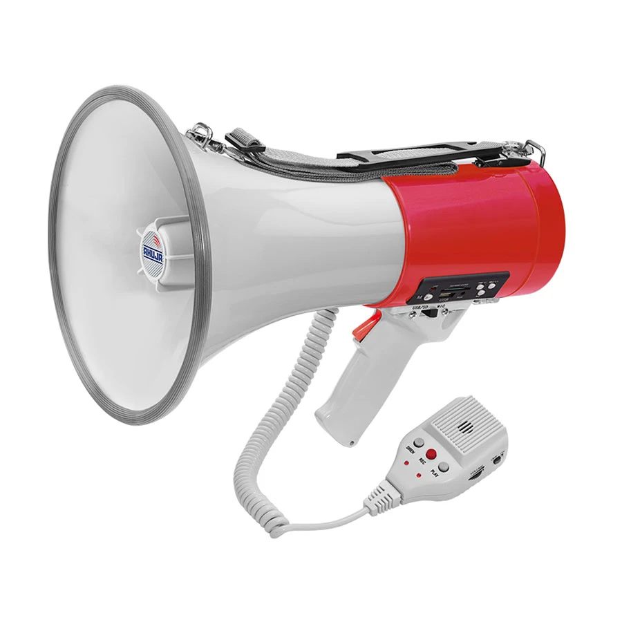 Ahuja AM-25DPM 25W White & Red PA Megaphone