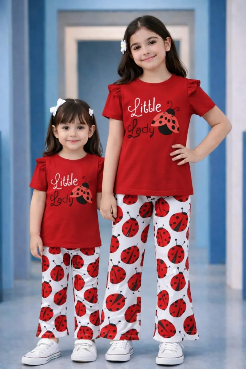 Kids' Half Sleeve Cotton Knit T-Shirt and Pant Set, 6 Colours