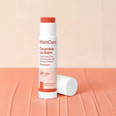 Wishcare Ceramide Lip Balm SPF50+ 5g - Coral Peach (India)