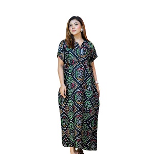 Long Kaftan Maxi in China Linen