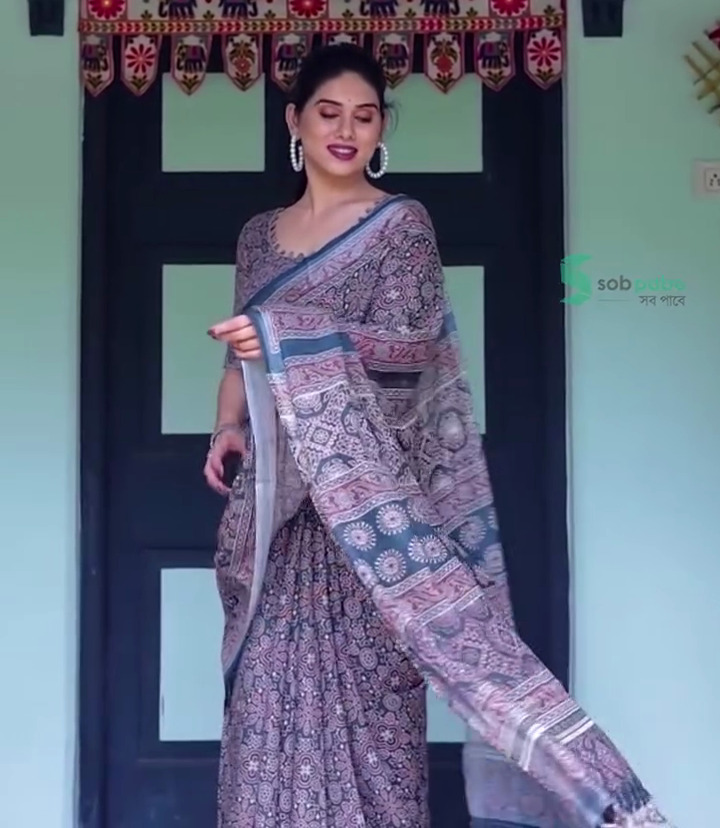 Comfortable Chanduri Silk Digital Print Saree with Tassels