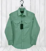 Men's Sakura Oxford Cotton Double Pocket Shirt, Slim Fit