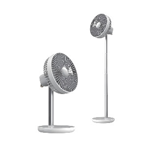 JISULIFE Table Fan life7 Oscillating Extendable Table Fan – White
