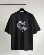 Pure Cotton Drop Shoulder T-Shirt, DTF Print, Unisex, 2 Colours