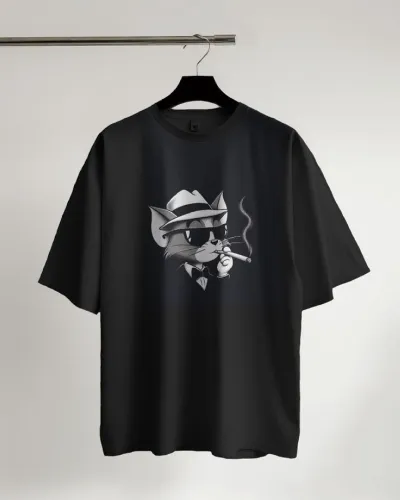 Pure Cotton Drop Shoulder T-Shirt, DTF Print, Unisex, 2 Colours