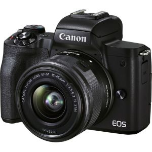 Canon EOS M50 Mark II Black Mirrorless Camera Body With 15-45mm STM Lens