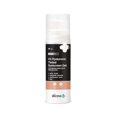 The Derma Co 1% Hyaluronic Tinted Sunscreen Gel 50g (India)