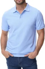 Men's Solid Cotton Half Sleeve Polo Shirt, 200 GSM, Size XL