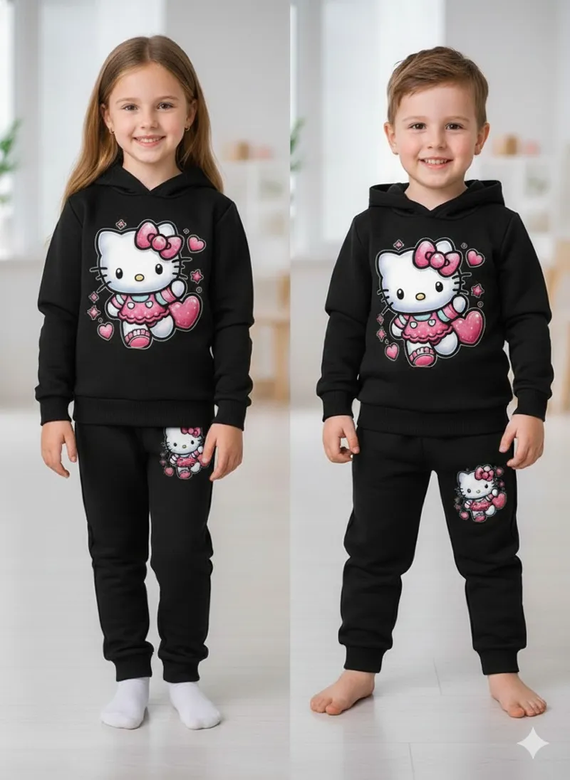 Children's Two-Piece Hoodie Set, Hoodie and Pant, 280-300 GSM