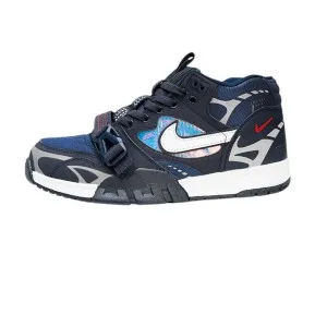Navy Blue Sneaker & Sports, Mesh Sneakers Breathable Trainers Man Trekking Sports Shoes, Men Wedge Sneakers