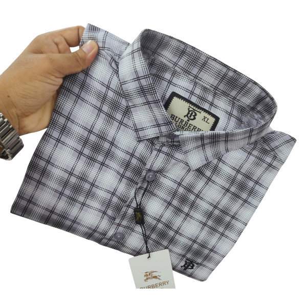 Stylish Cotton Full Sleeve Check Shirt