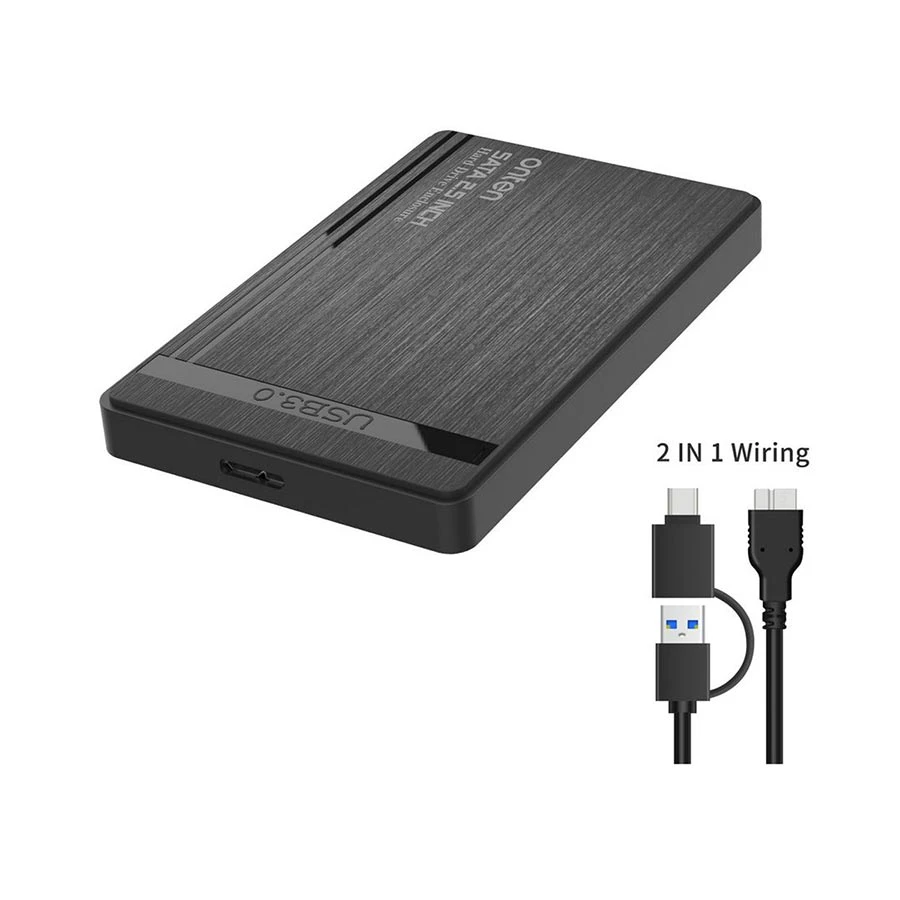 Onten OTN-UHD1 2.5 Inch SATA Black HDD/SSD Enclosure
