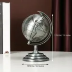 World Map 3D Rotating Glove Decoration Gift- Silver