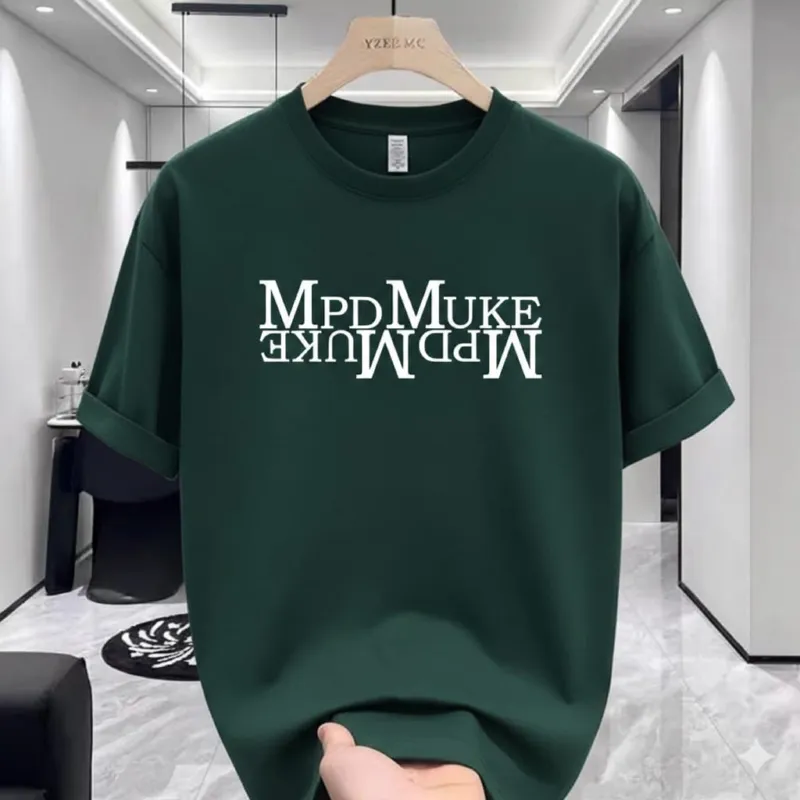 Men's Cotton-Spandex Drop Shoulder T-Shirt, Length 27 to 30 Inch
