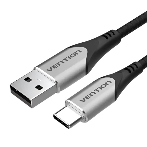 Vention Cotton Braided 1M USB 2.0 A to C 3A Cable