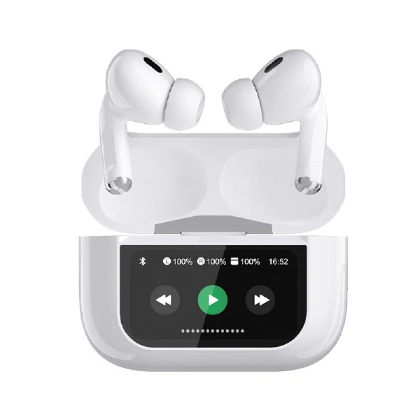 T13 Air buds ANC – ENC with Digital Display – WHITE