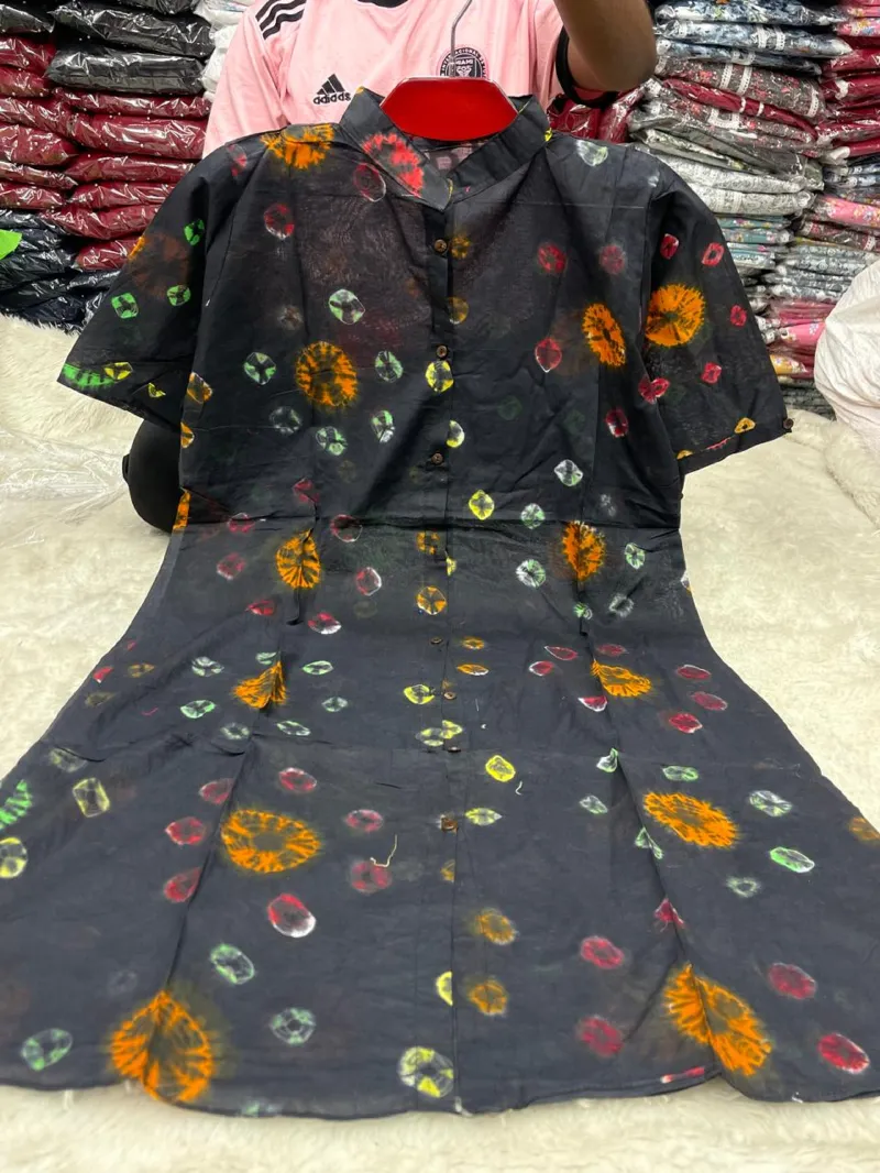 Single Piece Batik Print Kurti for Women, 5 Colour Choices