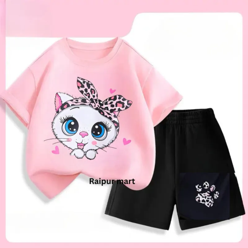 Boys' and Girls' Cotton T-Shirt Set, 160 GSM, 6 Months to 6 Years