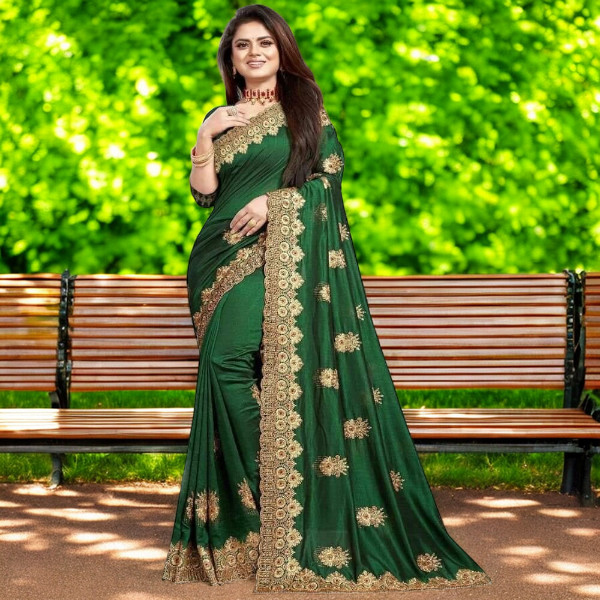 New Indian Georgette Saree with Blouse Piece