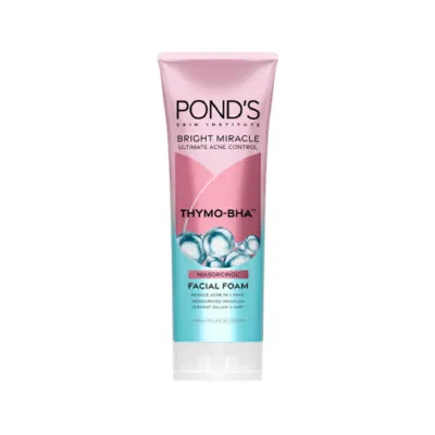 Pond's Bright Miracle Ultimate Acne Control  Thymo-Bha Facial Foam 100g (Indonesia)