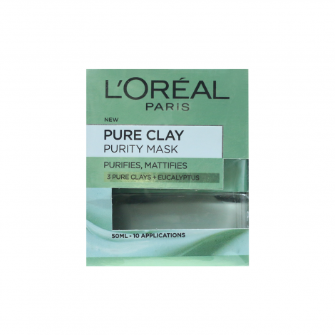 LOreal Paris 3 Pure Clays and Eucalyptus Purity Mask 50ml (Germany)