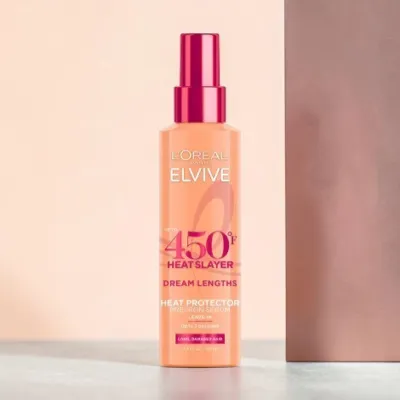 L'Oreal Elvive 450° Heat Slayer Dream Lengths Heat Protector Pre-Iron Serum 130ml (Canada)