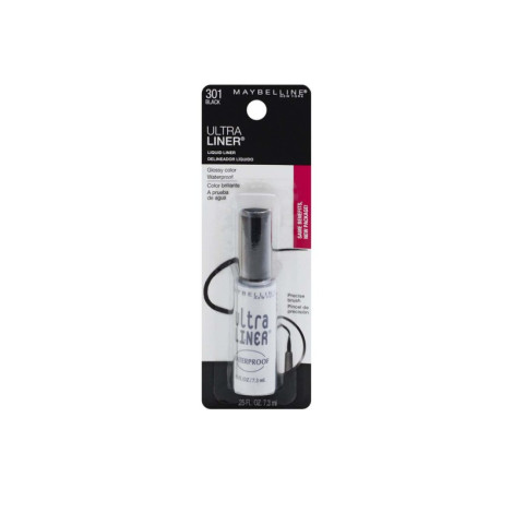 Maybelline Ultra Liner Waterproof Liquid Liner- 301 Black (USA)