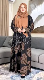 Jayma Digital Print Borka without Hijab, Sizes 50 to 56