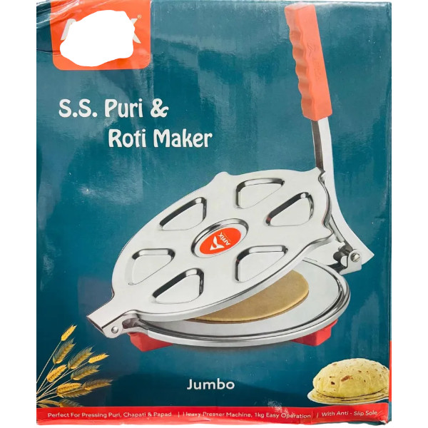 Affix Stainless Steel Kitchen Press Roti/Puri Maker Machine