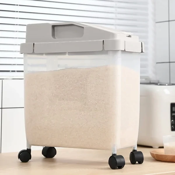 Trolly Rice Storage/Movable Food Container