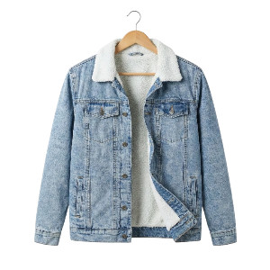 Premium Denim Sherpa Lined Jacket