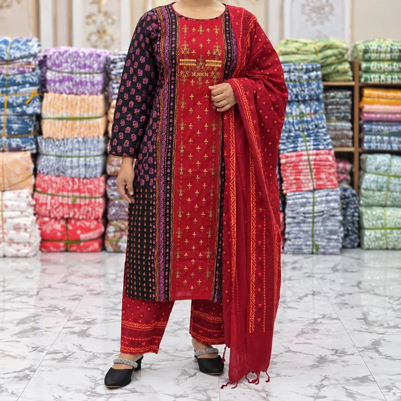 Puja Special Premium Cotton Three-Piece Collection