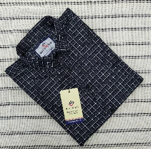 Update Cotton full Sleeve Check Shirt for Men's