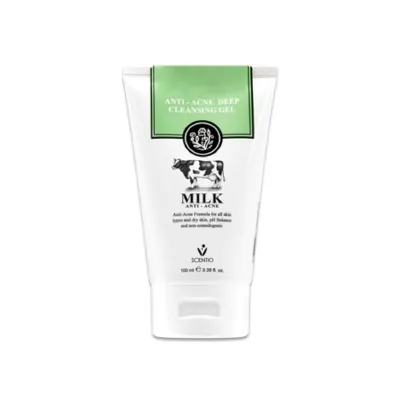 Scentio Milk Anti-Acne Deep Cleansing Gel 100ml (Thailand)