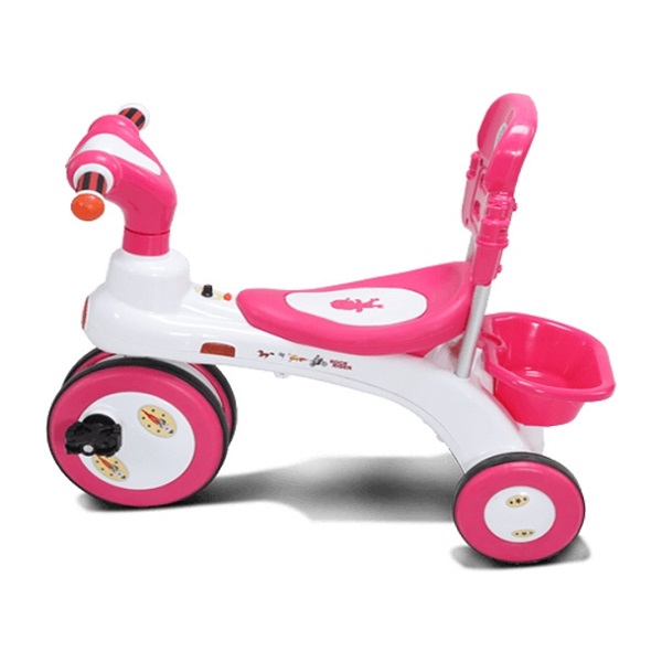 Rock Rider With Backrest 3Y Pink