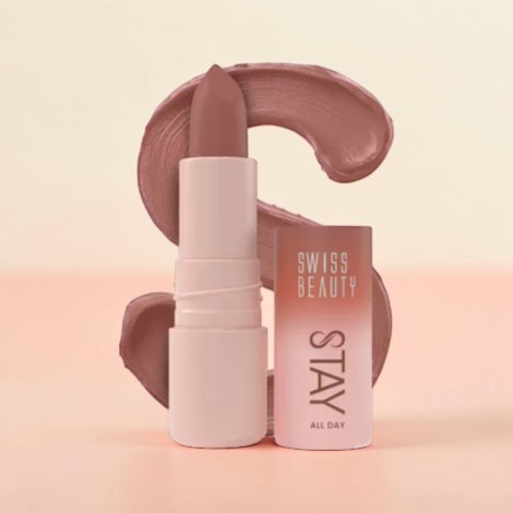Swiss Beauty Stay All Day Lipstck - 01 Pouty (PRC (China)