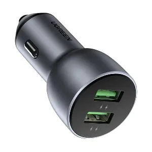 Ugreen CD213 36W Two USB Ports QC 3.0 Dark Blue Car Charger